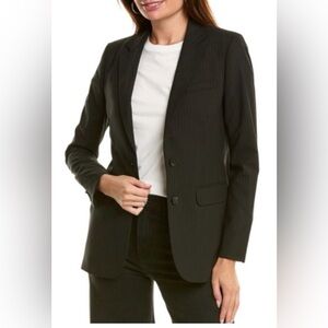 THE KOOPLES Women's Black Pin Stripe Blazer